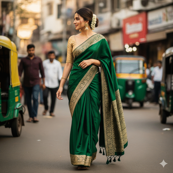 Elegant Indian silk saree